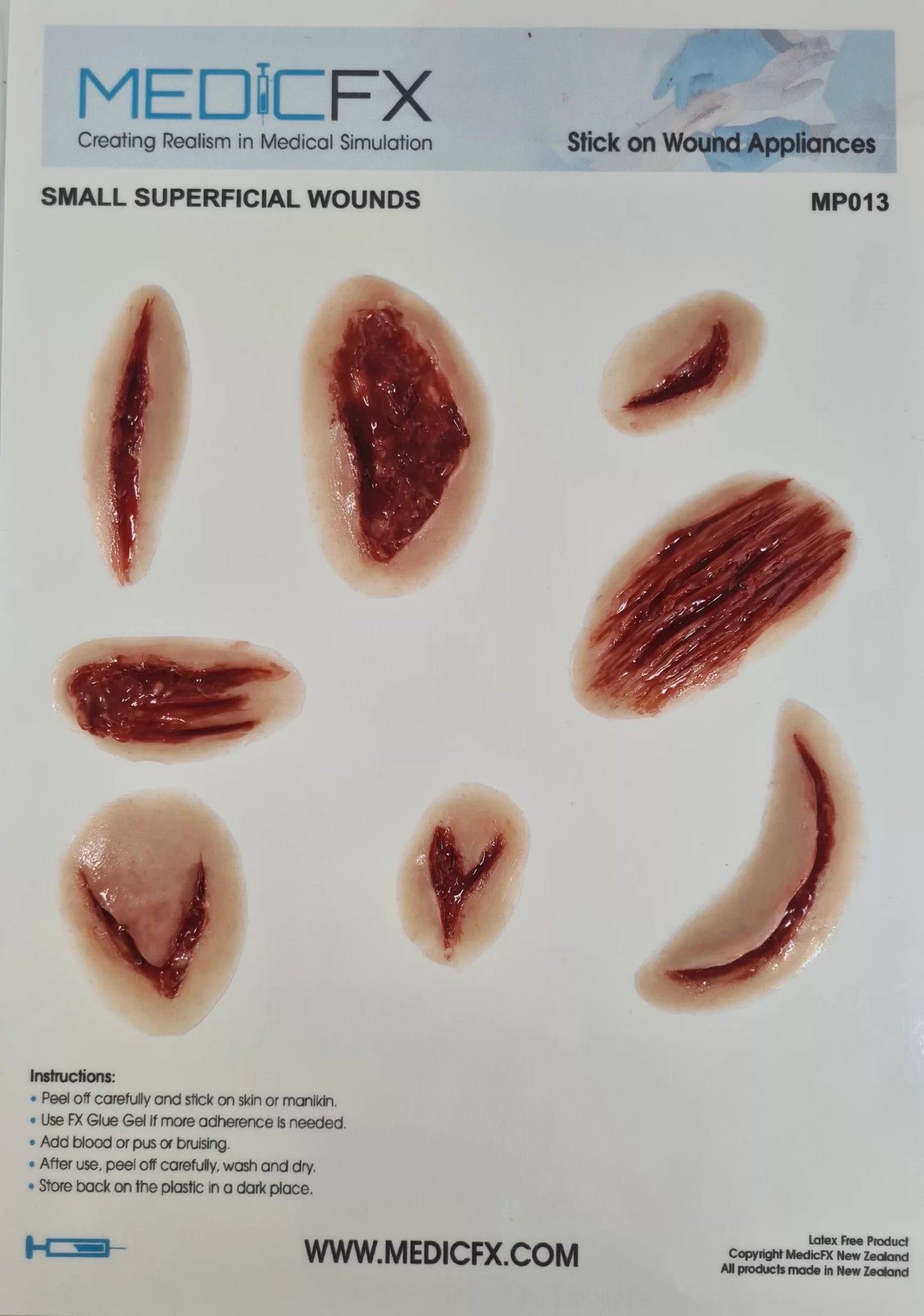 MP013 Sheet Small Superficial Wounds image 1