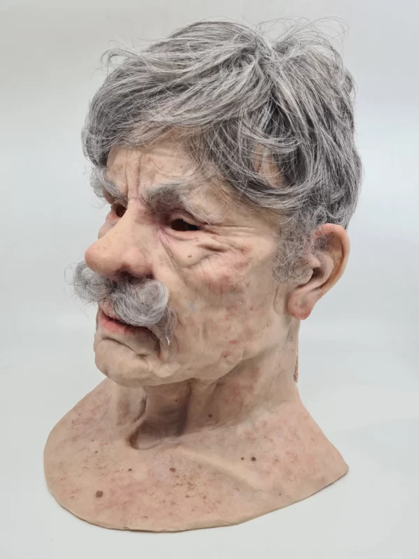 Elderly male facial overlay