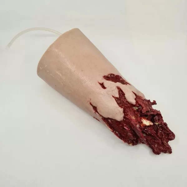 Freestanding Silicone leg stump with large wound